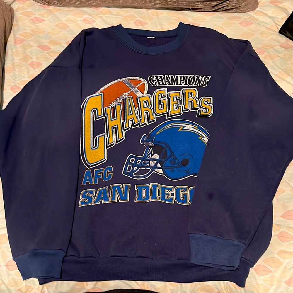 Vintage 1995 Chargers AFC Champions Crewneck
